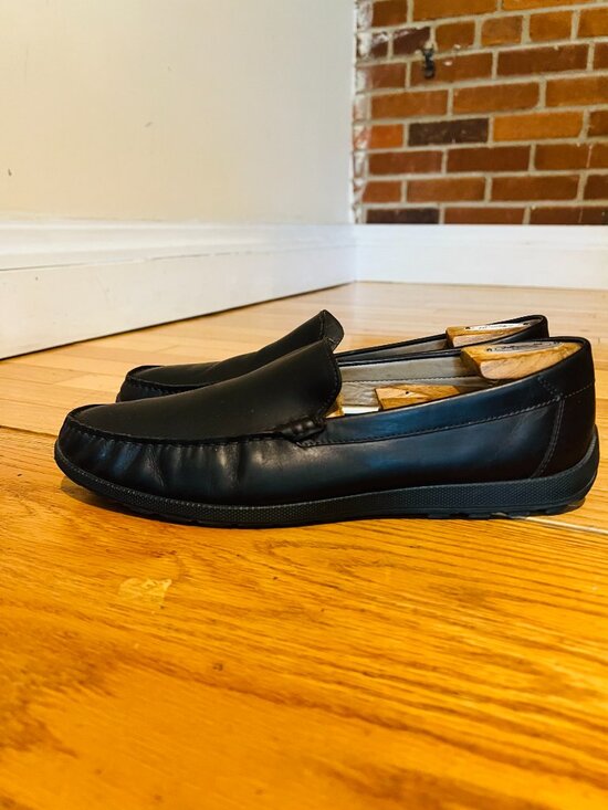 Ecco Moc Classic Men\'s Brown Leather  Loafers Comfort  Sz 11-11.5 / 45 main image 12